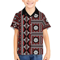 Fiji Masi Tapa Pattern Red Hawaiian Shirt - Polynesian Pride