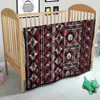 Fiji Masi Tapa Pattern Red Quilt - Polynesian Pride