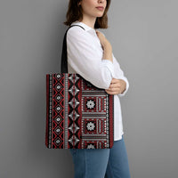 Fiji Masi Tapa Pattern Red Tote Bag - Polynesian Pride