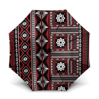 Fiji Masi Tapa Pattern Red Umbrella - Polynesian Pride