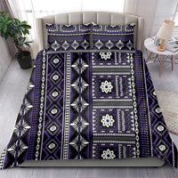 Fiji Masi Tapa Pattern Purple Bedding Set - Polynesian Pride
