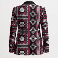Fiji Masi Tapa Pattern Pink Blazer LT01 - Polynesian Pride