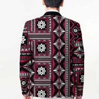 Fiji Masi Tapa Pattern Pink Blazer LT01 - Polynesian Pride