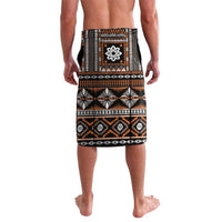 Fiji Masi Tapa Pattern Orange Lavalava - Polynesian Pride
