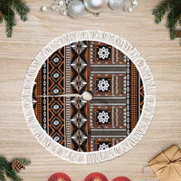 Fiji Masi Tapa Pattern Orange Tree Skirt - Polynesian Pride