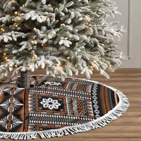 Fiji Masi Tapa Pattern Orange Tree Skirt - Polynesian Pride