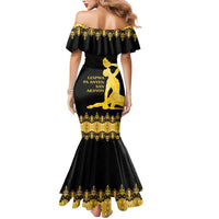 Haiti Neg Marron Gold Mermaid Dress Lespwa pa anyen san aksyon LT01 - Polynesian Pride