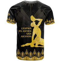 Haiti Neg Marron Gold T Shirt Lespwa pa anyen san aksyon LT01 - Polynesian Pride