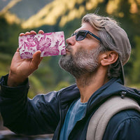 Pink Ribbon Hibiscus Tropical Pattern 4 in 1 Can Cooler Tumbler Breast Cancer