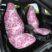 Pink Ribbon Hibiscus Tropical Pattern Car Seat Cover Breast Cancer LT01 One Size Pink - Polynesian Pride
