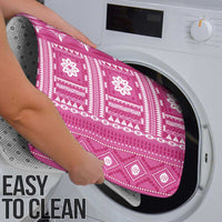 Fiji Masi All Pink Bathroom Set Tapa Pattern - Polynesian Pride