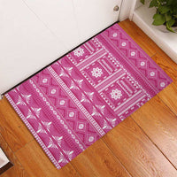 Fiji Masi All Pink Rubber Doormat Tapa Pattern - Polynesian Pride