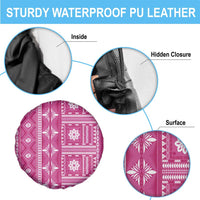 Fiji Masi All Pink Spare Tire Cover Tapa Pattern - Polynesian Pride