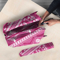 Fiji Masi All Pink Umbrella Tapa Pattern - Polynesian Pride
