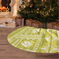 Fiji Masi All Yellow Tree Skirt Tapa Pattern - Polynesian Pride
