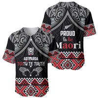 Aotearoa Toitu Te Tiriti Waitangi Baseball Jersey Proud To Be Maori
