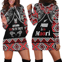 Aotearoa Toitu Te Tiriti Waitangi Hoodie Dress Proud To Be Maori