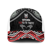 Aotearoa Toitu Te Tiriti Waitangi Mesh Trucker Cap Proud To Be Maori - Polynesian Pride