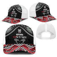 Aotearoa Toitu Te Tiriti Waitangi Mesh Trucker Cap Proud To Be Maori - Polynesian Pride