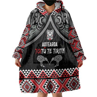 Aotearoa Toitu Te Tiriti Waitangi Wearable Blanket Hoodie Proud To Be Maori