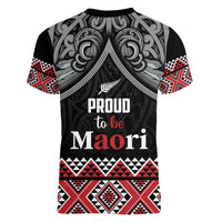 Aotearoa Toitu Te Tiriti Waitangi Women V-Neck T-Shirt Proud To Be Maori