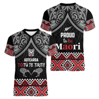 Aotearoa Toitu Te Tiriti Waitangi Women V-Neck T-Shirt Proud To Be Maori