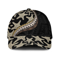 Beige Polynesian Starfish Unique Pattern Classic Cap LT01 Universal Fit Beige - Polynesian Pride