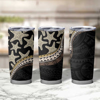 Beige Polynesian Starfish Unique Pattern Tumbler Cup LT01 - Polynesian Pride
