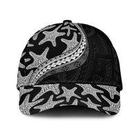 Monotone Polynesian Starfish Unique Pattern Classic Cap