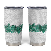 Hawaii Tropical Leaves Tumbler Cup Polynesian Pattern