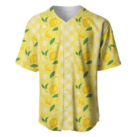 Hawaii Lemon Palaka Baseball Jersey Striped Stylized