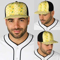 Hawaii Lemon Palaka Baseball Net Cap Striped Stylized LT01 - Polynesian Pride