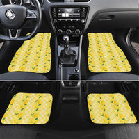 Hawaii Lemon Palaka Car Mats Striped Stylized