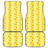 Hawaii Lemon Palaka Car Mats Striped Stylized