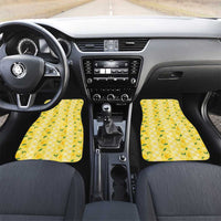 Hawaii Lemon Palaka Car Mats Striped Stylized