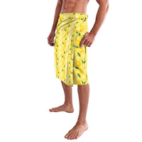 Hawaii Lemon Palaka Lavalava Striped Stylized