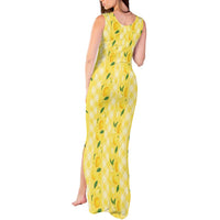 Hawaii Lemon Palaka Tank Maxi Dress Striped Stylized LT01 - Polynesian Pride