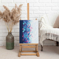 Hawaii Tropical Plant UliUli Canvas Wall Art Vibrant Polynesian Pattern