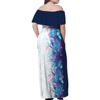 Hawaii Tropical Plant UliUli Family Matching Off Shoulder Maxi Dress and Hawaiian Shirt Vibrant Polynesian Pattern LT01 - Polynesian Pride