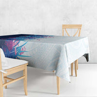 Hawaii Tropical Plant UliUli Tablecloth Vibrant Polynesian Pattern