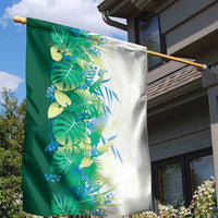 Hawaii Tropical Plant Omaomao Garden Flag Vibrant Polynesian Pattern