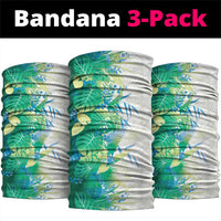 Hawaii Tropical Plant Omaomao Neck Gaiter Vibrant Polynesian Pattern