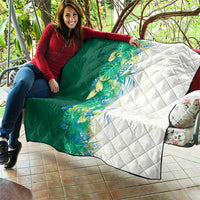 Hawaii Tropical Plant Omaomao Quilt Vibrant Polynesian Pattern