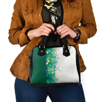 Hawaii Tropical Plant Omaomao Shoulder Handbag Vibrant Polynesian Pattern