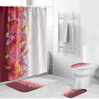 Hawaii Tropical Plant Akala Bathroom Set Vibrant Polynesian Pattern