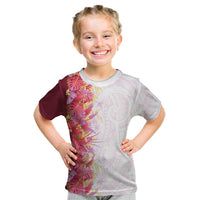 Hawaii Tropical Plant Akala Kid T Shirt Vibrant Polynesian Pattern