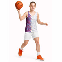 Hawaii Tropical Plant Poni Basketball Jersey Vibrant Polynesian Pattern LT01 - Polynesian Pride
