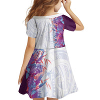 Hawaii Tropical Plant Poni Family Matching Off Shoulder Short Dress and Hawaiian Shirt Vibrant Polynesian Pattern LT01 - Polynesian Pride