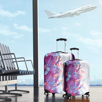 Hawaii Tropical Plant Poni Luggage Cover Vibrant Polynesian Pattern