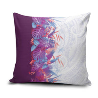 Hawaii Tropical Plant Poni Pillow Cover Vibrant Polynesian Pattern